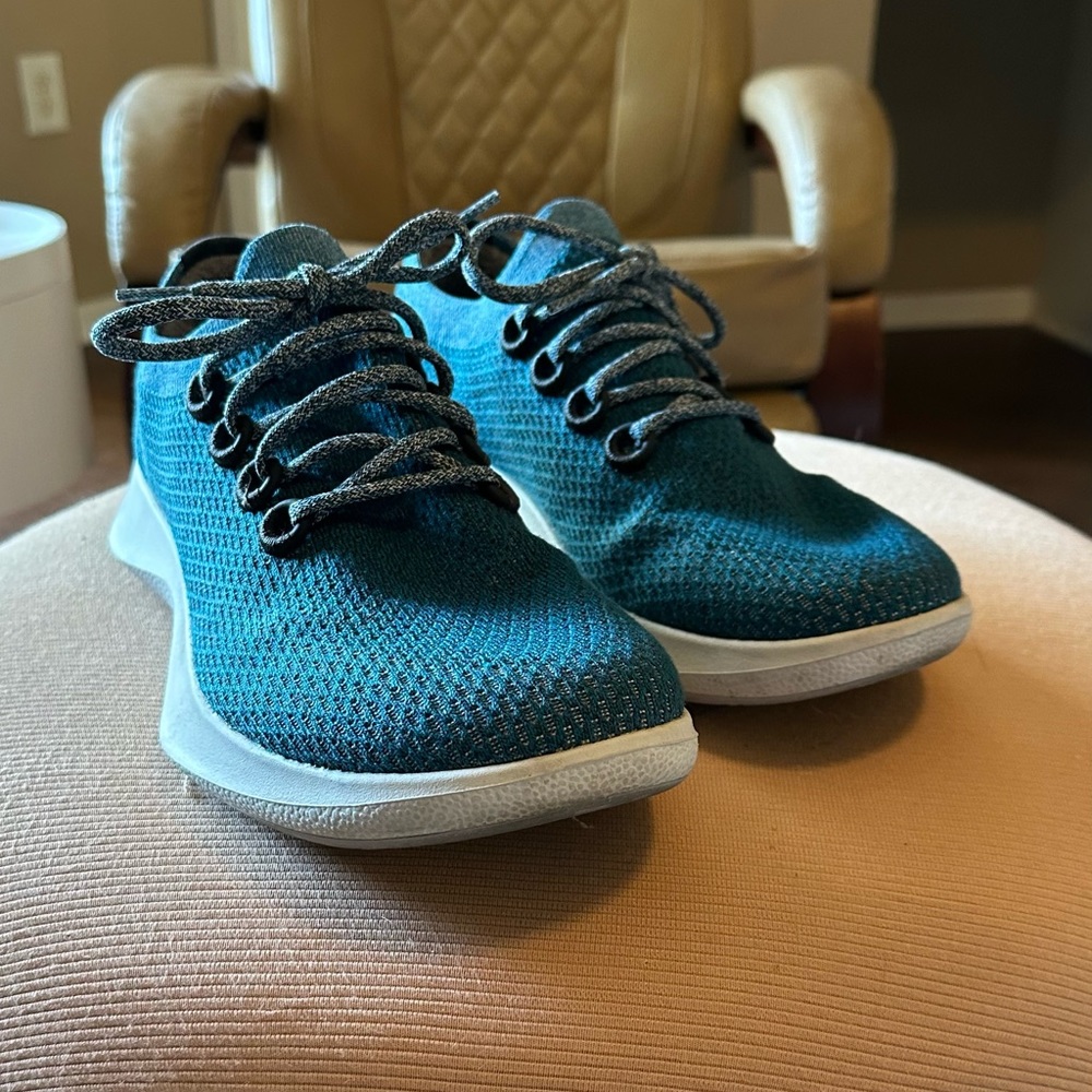 Allbirds Mens Tree Dasher Blue Everest (White Sole) Running Shoes Size 11